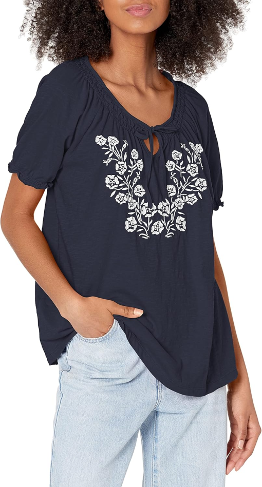 Tommy Hilfiger Plus Size Embroidered Peasant Top 3X - Image 2