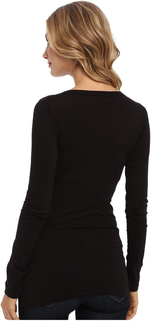 Aveto Women's V-Neck Long Sleeve Pullover Top M - Image 3