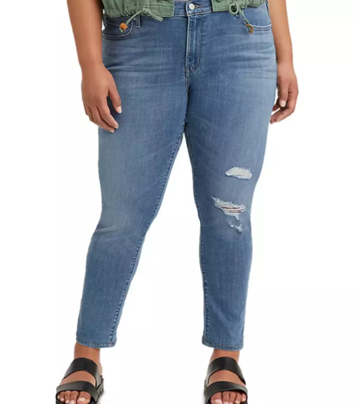 Levis Plus Women's Mid-Rise Stretch Skinny Jeans 18W - Image 2