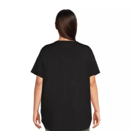 Calvin Klein Performance Plus Size Logo Patch V-Neck T-Shirt - Black 3X - Image 3