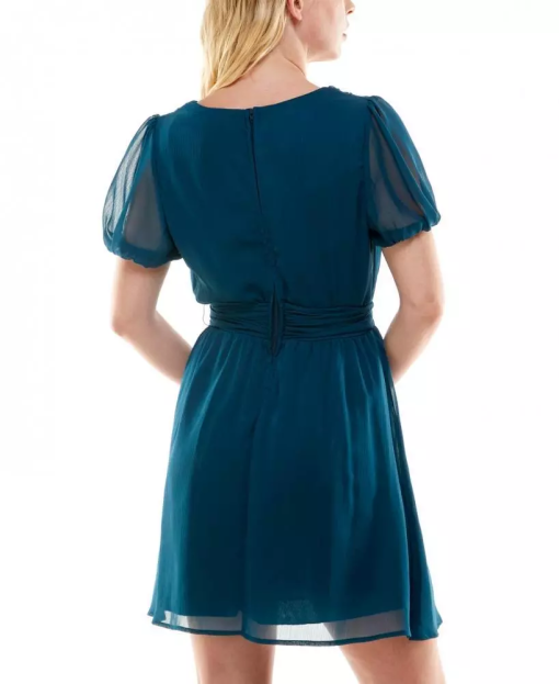 Speechless Women's Juniors Chiffon Mini Fit & Flare Dress S - Image 3