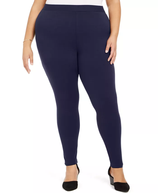 Style & Co Plus Size Basic Leggings,  - Industrial Blue 3X - Image 2