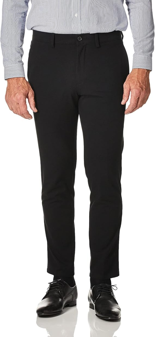 NWOT Tommy Hilfiger Men's Modern-Fit Th Flex Stretch Solid Performance Pants - Black 36W/30L - Image 2