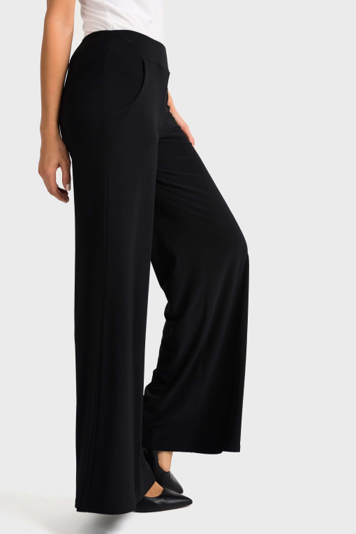 NY Collection Petites Women's Wide Leg Pull on Palazzo Pants PL - Image 4