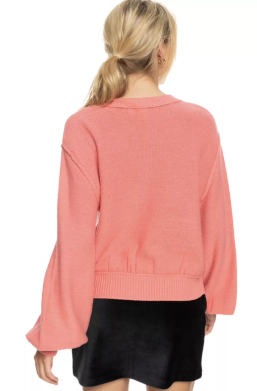 Roxy Juniors’ Loft Music Sweater Tea Rose XS - Image 3