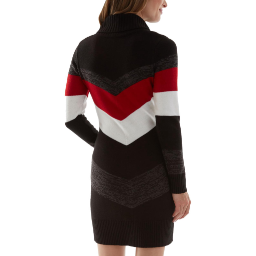 Bcx Juniors' Chevron-Print Sweater Dress - Red M - Image 3