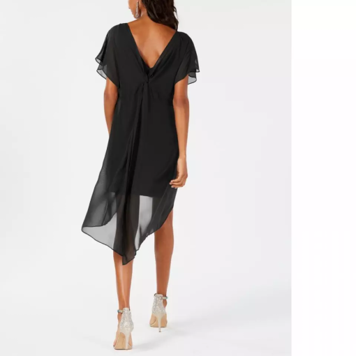 Adrianna Papell Women's Chiffon Overlay Cocktail Dress L - Image 3