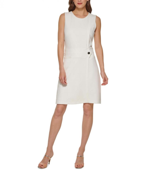 DKNY Womens Work Short Sheath Dress 12 - Image 2