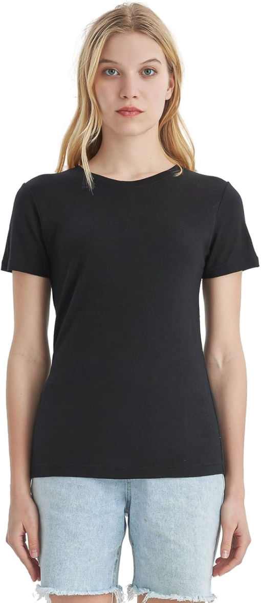 Style & Co Scoop-Neck T-Shirt, - Deep Black XL - Image 2