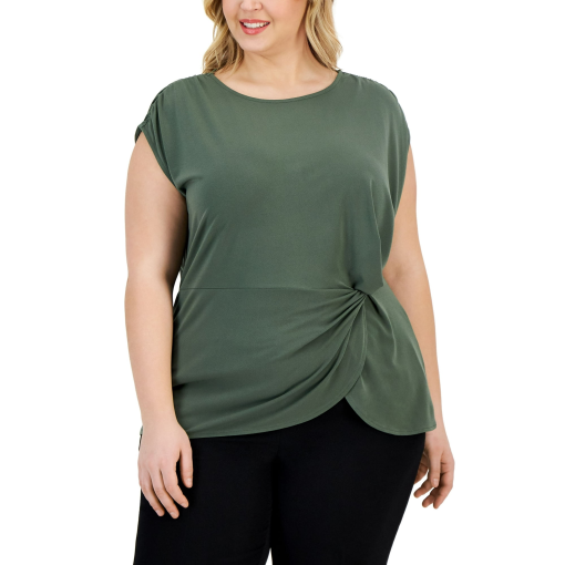 Alfani Plus Size Twisted Top 2X - Image 2