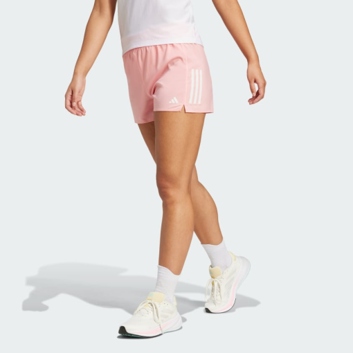 Adidas Big Girls Mid Rise Pull-on Short, M Plus (10/12 Plus), Pink - Image 2