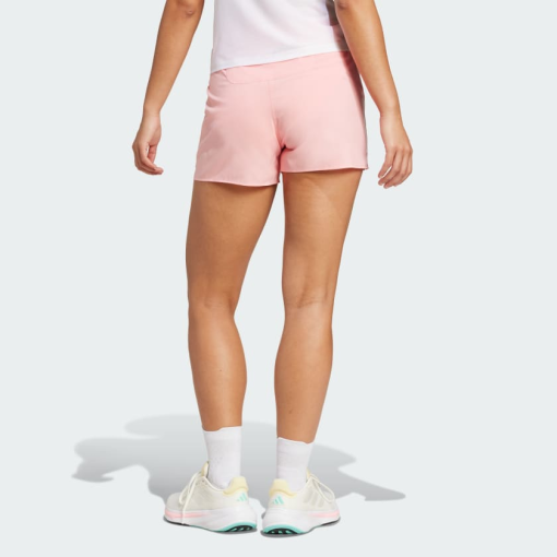 Adidas Big Girls Mid Rise Pull-on Short, M Plus (10/12 Plus), Pink - Image 3