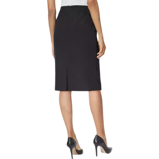 Kasper Crepe Column Skirt - Black 12 - Image 2