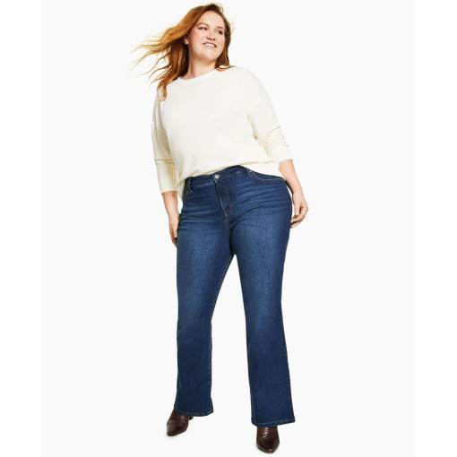 Style & Co Plus Size Bootcut Denim Jeans, - Memphis 24W - Image 2