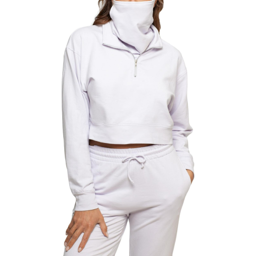 Bam by Betsy & Adam Zip Pullover Top & Face Mask XL - Image 2