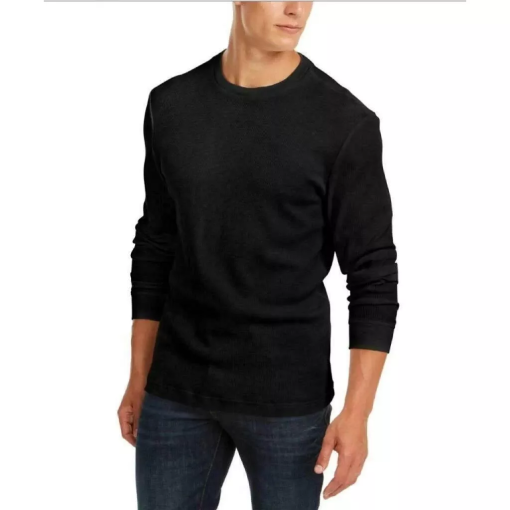 Club Room Men's Thermal Crewneck Shirt, M - Image 2