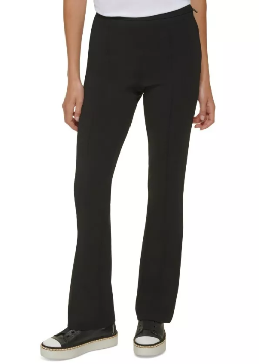 Karl Lagerfeld Paris Women's Solid Zip up Pants - Black - Size 16 - Image 2