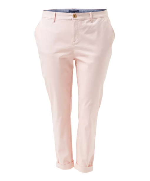 Tommy Hilfiger The Flex Plus Size Hampton Chino Pants - Ballerina Pink 18W - Image 2