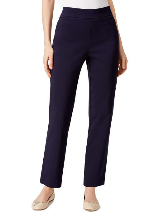 Alfred Dunner Womens Petite Classic Allure Fit Proportioned Pant with Elastic Comfort Waistband 12P - Image 2