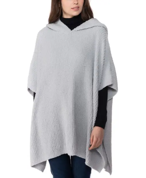 Charter Club Hooded Knit Poncho,  ONE SIZE