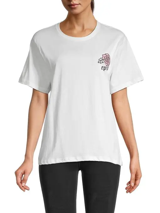 Elevenparis Women's Heart Breaker Graphic T-Shirt White Small S