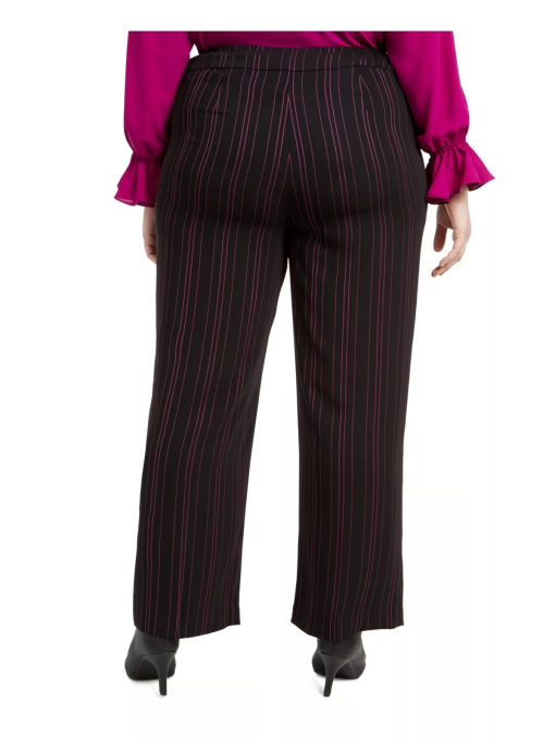 Bar Iii Women's Plus Striped Wide-Leg Pants - 14W - Image 2