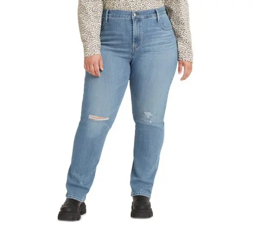 Levis Trendy Plus Size 724 High-Rise Slate Fixer 20W