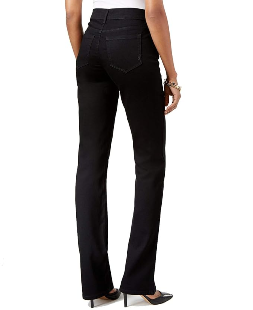 Womens Mid-Rise Casual Bootcut Jeans 10L - Image 2