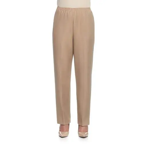 Alfred Dunner Women's Solid Medium Pant 12