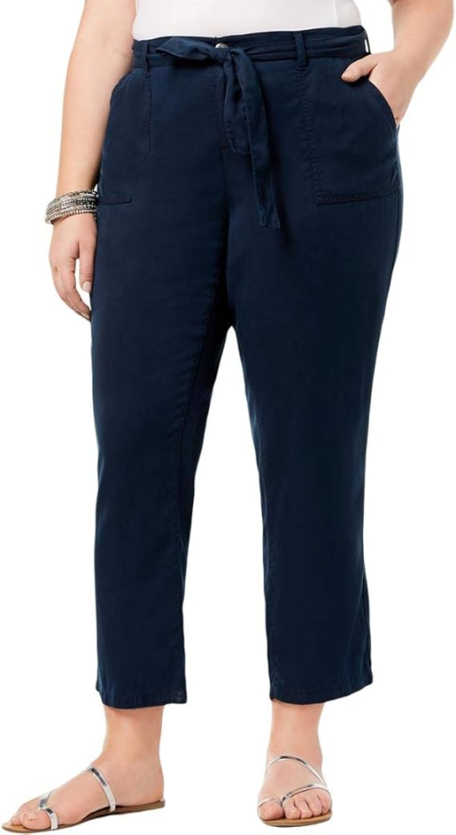 Style & Co Women S High-Rise Soft Pants Industrial Blue Plus Size 14W - Image 2