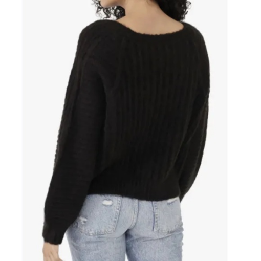 Free People Carter Pullover in Black Size Large - Image 2