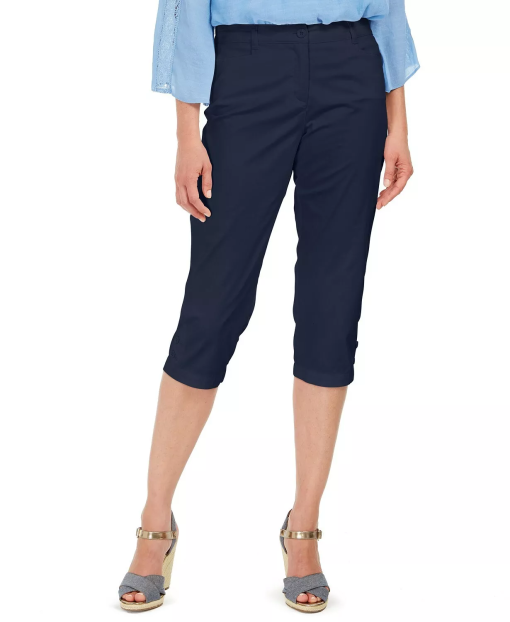 Karen Scott Petite Comfort-Waist Capri Pants, 10P - Image 2