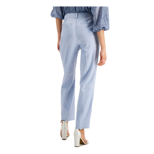 Alfani Womens Pleated Slim-Fit Casual Trouser Pants  Blue  16 - Image 3