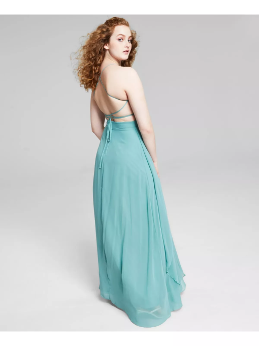 City Studios Juniors' Strappy-Back Gown 9 - Image 2