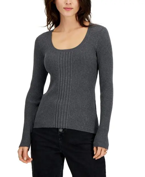 Inc International Concepts Women's Scoop-Neck Ribbed Sweater XXL