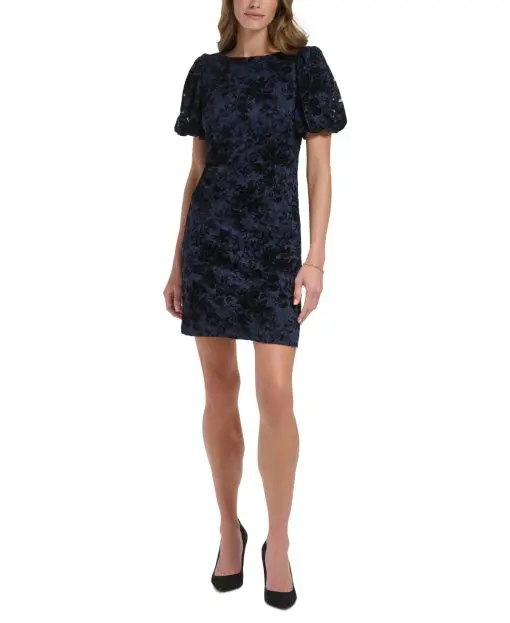 Jessica Howard Womens Petites Lace Mini Sheath Dress 8P