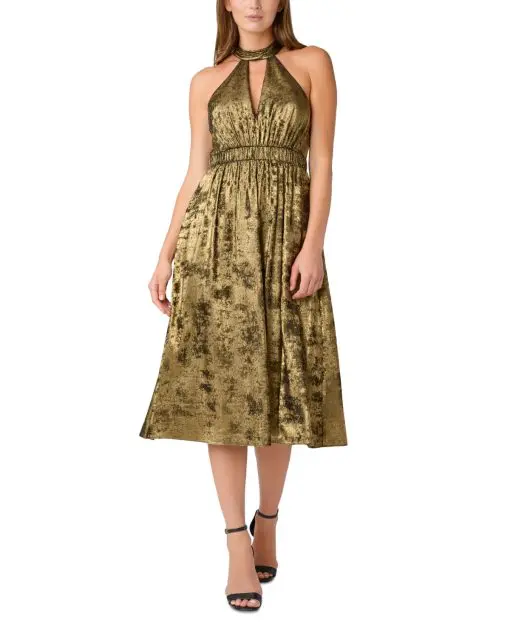 Aidan by Aidan Mattox Women's Shimmer Cut-Out Cocktail and Party Dress 4