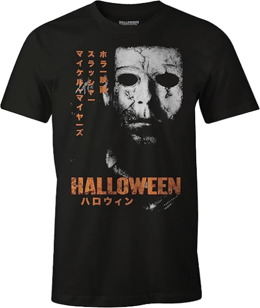 Changes Halloween Myers Japanese Poster Men S Graphic T-Shirt Black Size XL - Image 2