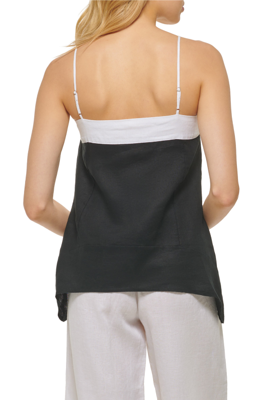 Handkerchief Hem Linen Camisole L - Image 2