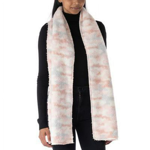 Jenni Womens Printed Sherpa Scarf  Various Sizes: OS/Multicolor - Image 2