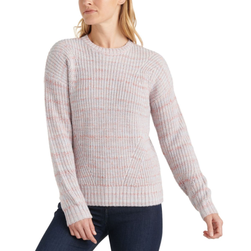 Lucky Brand Women's Marled Crewneck Sweater Pink Size X-Large - Image 2