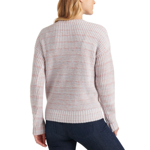 Lucky Brand Women's Marled Crewneck Sweater Pink Size X-Large - Image 3