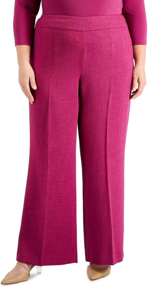 Kasper Plus Size Wide-Leg Pants 22W - Image 2