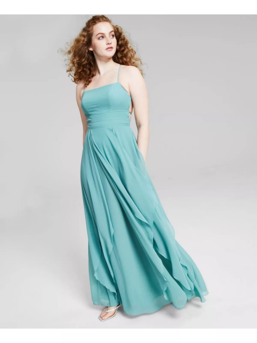 City Studios Juniors' Strappy-Back Gown 7 - Image 2