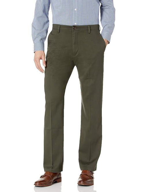 Dockers Men S Classic Flat Front Easy Khaki Pant with Stretch  W30 L30 - Image 2