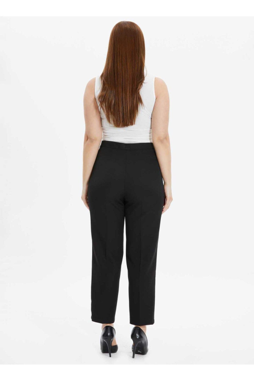 KASPER Womens Black Zippered Pocketed Wear to Work Cropped Pants Plus SIZE20W - Image 3