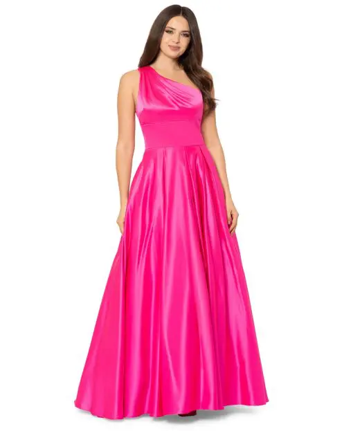 Blondie Nites Juniors Lamour One-Shoulder B Hot Pink 1