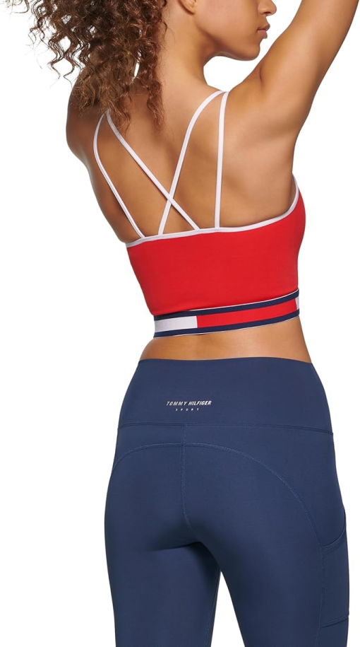 Tommy Hilfiger Sport Women's Seamless Low-Impact Sports Bra - Rich Red SIZEsmall - Image 2