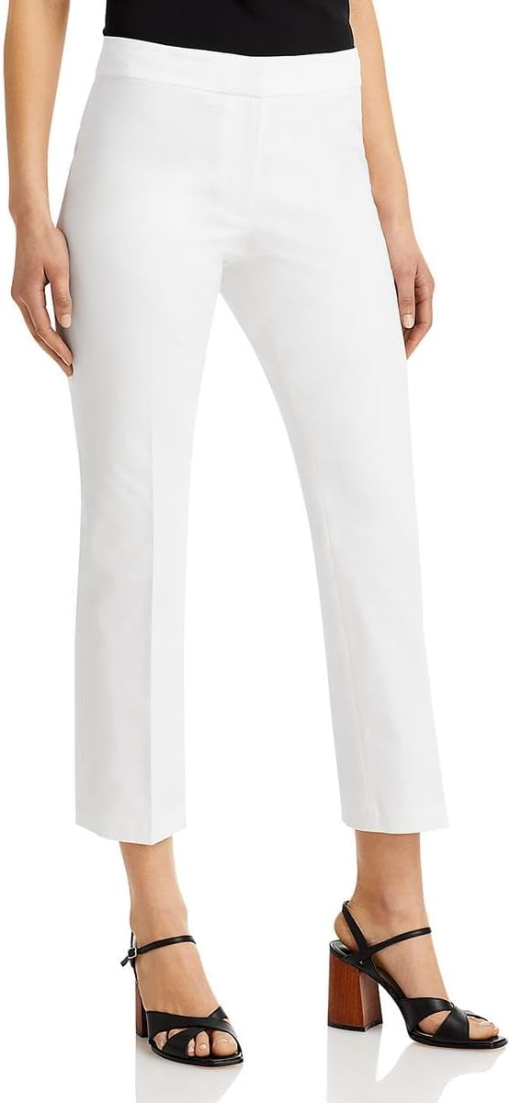 Anne Klein Straight-Leg Pants Anne White 8 - Image 2