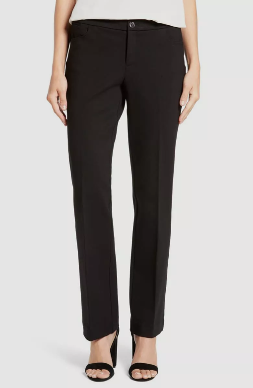 Anne Klein Straight-Leg Trousers Black 10 - Image 2